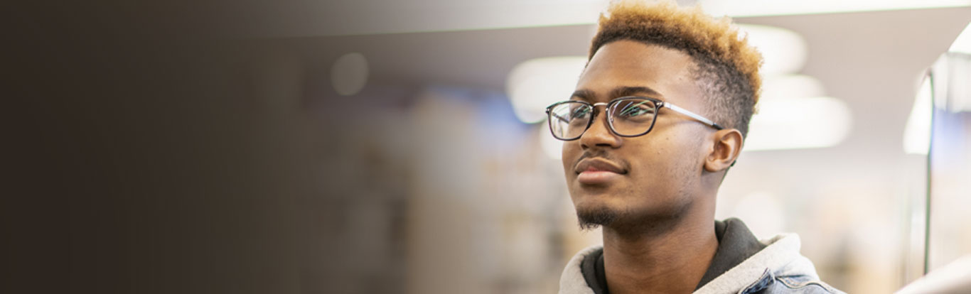Boy looking to the left