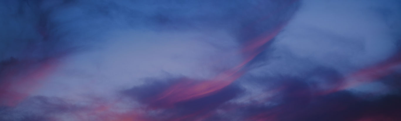 Purple and pink clouds in sky